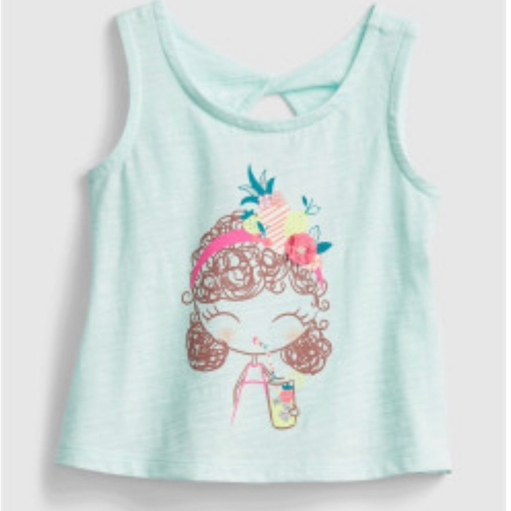 NWT BabyGap Toddler Bea Graphic Tank Top